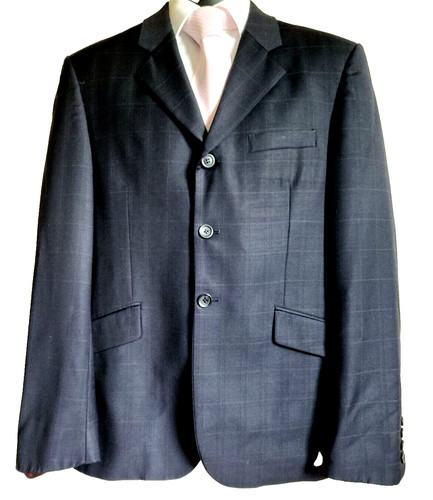 MENS Boys HUNT COAT 40S BLACK with GRAY Line RJ Classics Prestige EUC