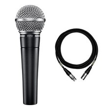 Shure SM58 Vocal Microphone Bundle with 15-foot XLR Mogami Cable SM-58 Mic