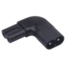 3PACK IEC320 C7 to C8 Figure 8Left Right Angle Power adapter 2.5A 250V, WA-0161
