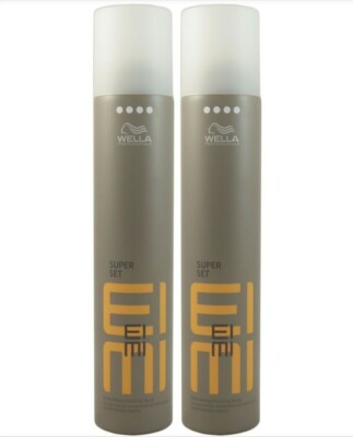 ( 38,17  / 1L ) 2 x Wella EIMI Super Set Finishing Spray extra stark 300ml