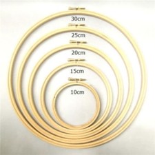Holzstickerei Kreuzstich Gobelin Ring Reifen Rahmen 4" bis 12" NEU n&uuml;tzlich