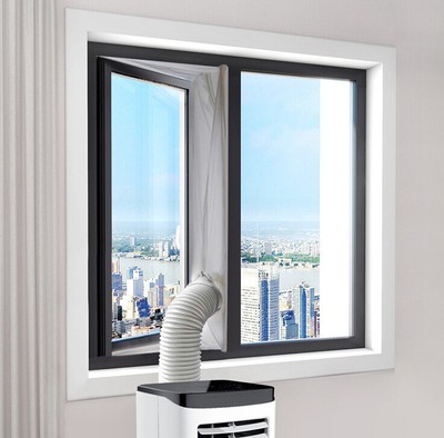 4M Airlock Portable AC Window Seal Kit For Mobile Air Conditioner Unit 4 Meters
