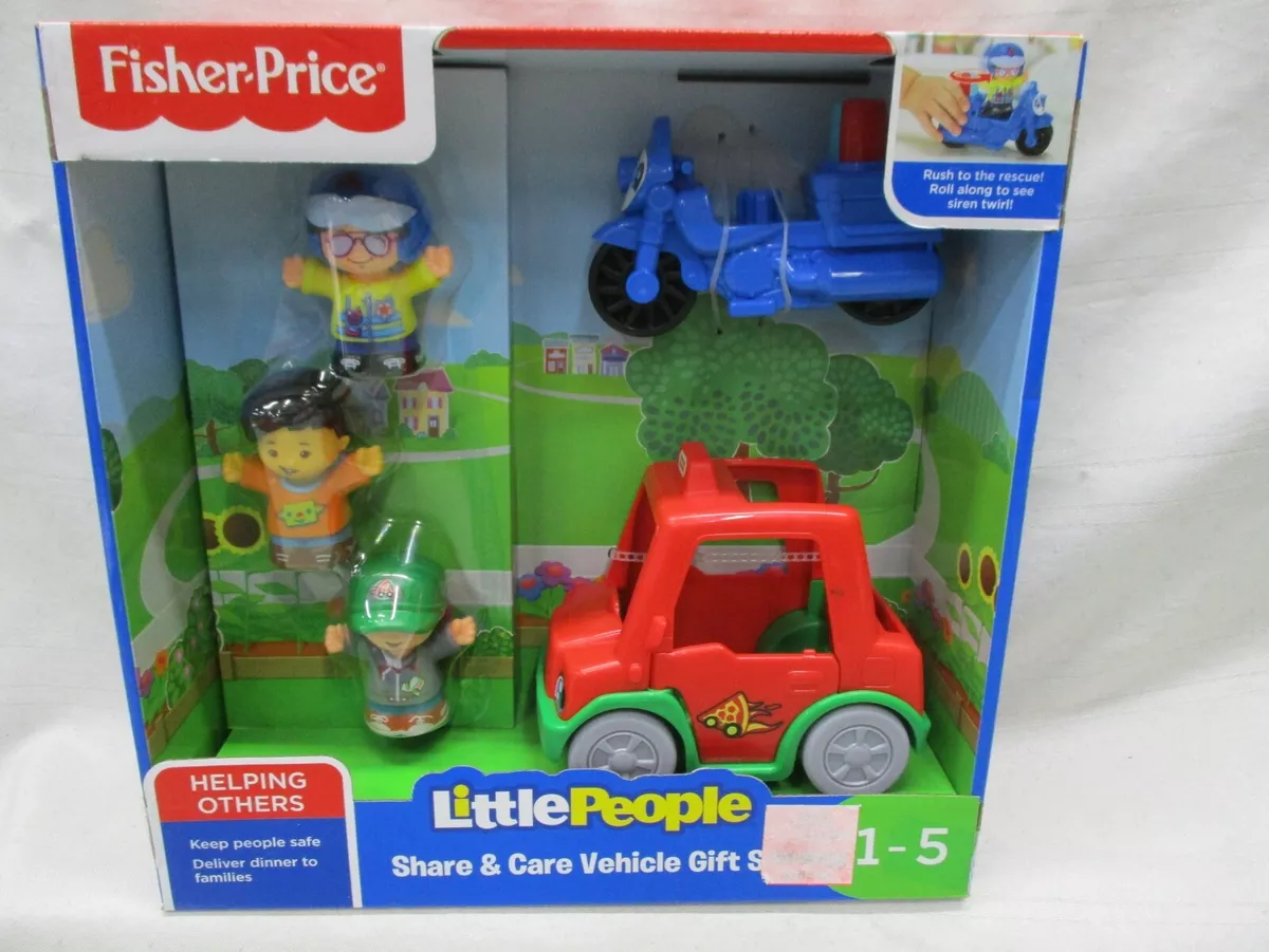 Fisher Price Little People Share Care Vehicle Gift Set Police
