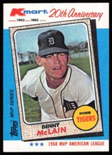 1982 Topps Kmart 20th Anniversary Denny McLain Detroit Tigers #13