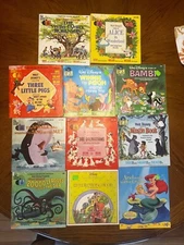 A Disneyland Record and Book - multiple books 1965-1977 good condition