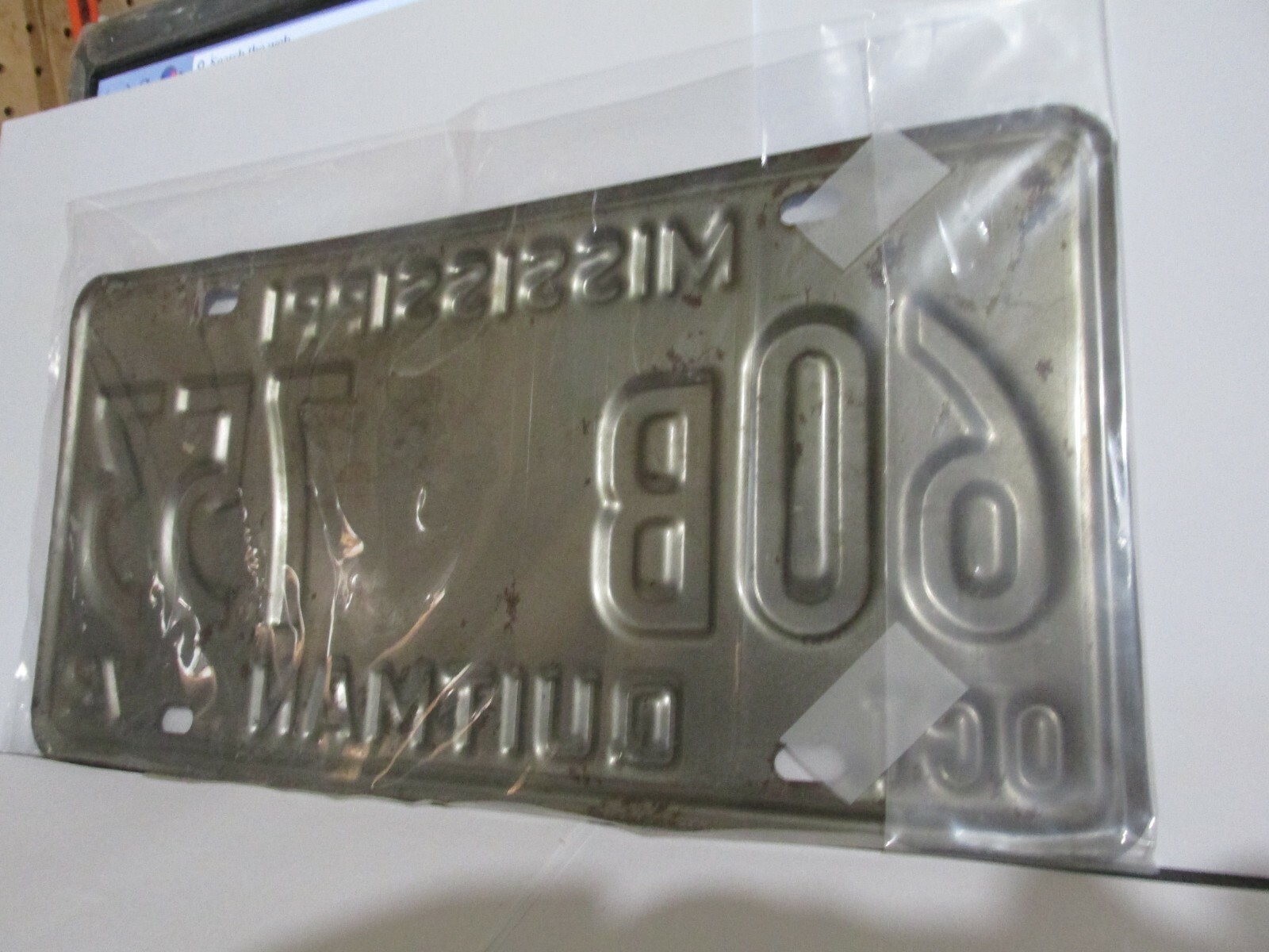 OLD ANTIQUE VINTAGE MISSISSIPPI LICENSE PLATE CAR TAG 1972 QUITMAN