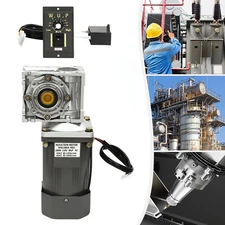 Electric Motor Kit Gear Motor Worm Geared Motor Speed Controller 180W 0-27RPM