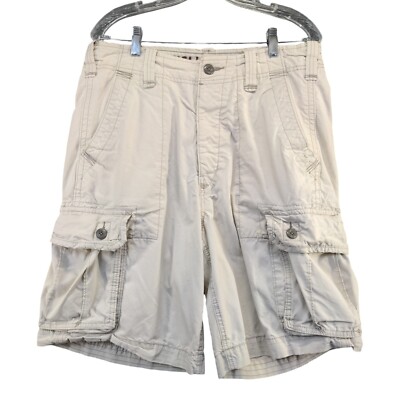 Cream Mens Shorts Hollister Hollister Men's Cargo Shorts Waist 32