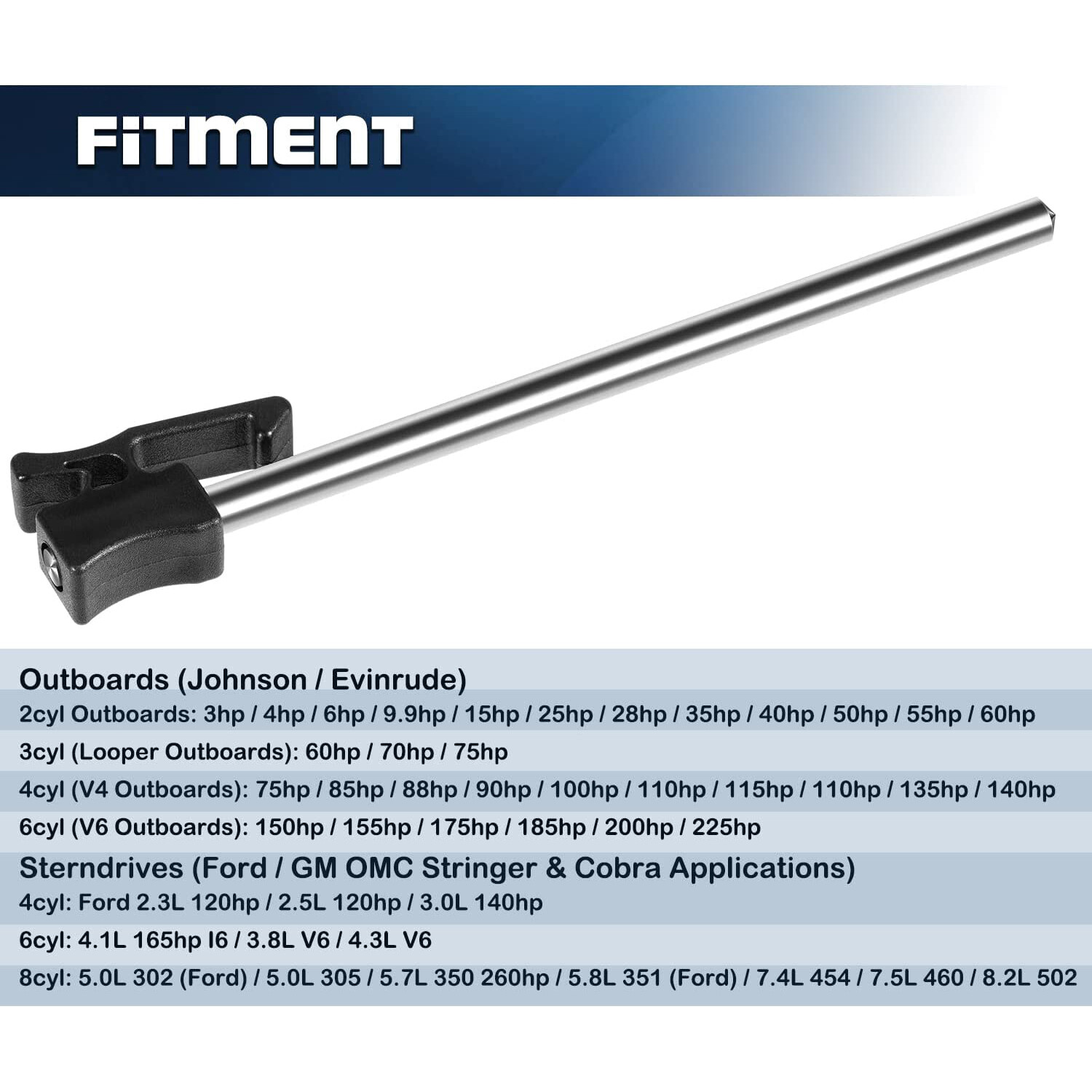 432453 Outboard Tilt Lock Pin for Mercury Yamaha Johnson Evinrude Outboards