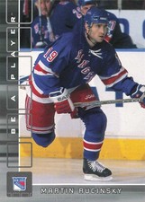 Martin Rucinsky 2001 Be a Player Memorabilia #474 New York Rangers