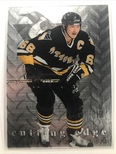 Mario Lemieux 1995-96 Donruss Elite #2 “CUTTING EDGE” Insert SSP RARE!! /2500