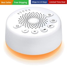 Sound Machine White Noise Machine with 25 Soothing Sounds and Night Lights wi...
