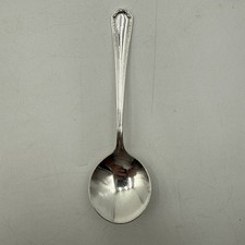 VINTAGE CHICAGO MILWAUKEE ST PAUL & PACIFIC RAILROAD SILVER BOUILLON SPOON 5?