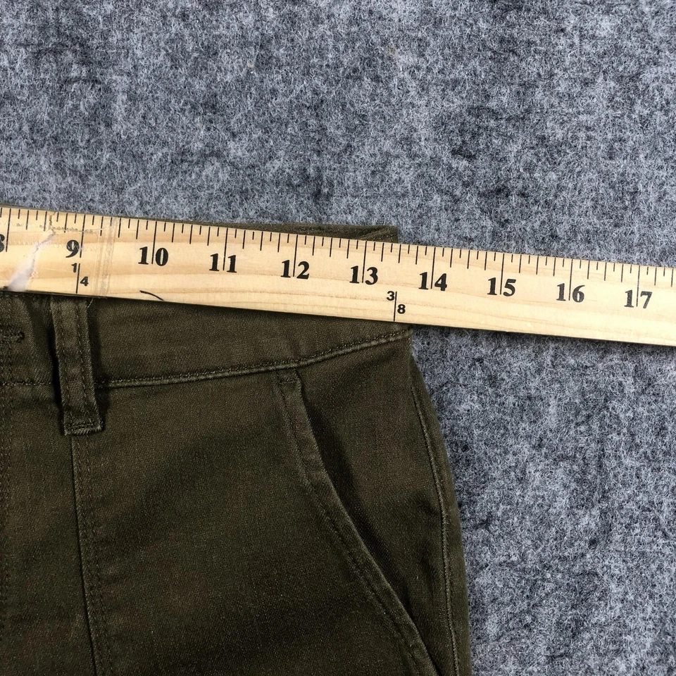 Pantalones Sanctuary para mujer 26 verde oliva estándar excedente utilitario ajustados sarga Foto 3 de 4