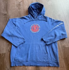Vintage Element Hoodie Mens XL Navy 90s Skate Snowboard RARE Ski Y2K Earth Wind