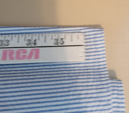 Ralph Lauren Seersucker camicia uomo 4XLT blu righe bianche manica corta rosa pony - Foto 7 di 8