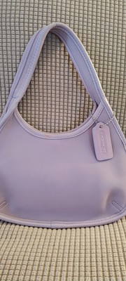 Vintage Coach Ergo Shoulder Bag 9027 Rare Lavender Purple Leather