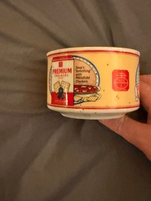 Vintage Nabisco Premium Saltine Crackers SOUP Bowl Coffee Mug 1991