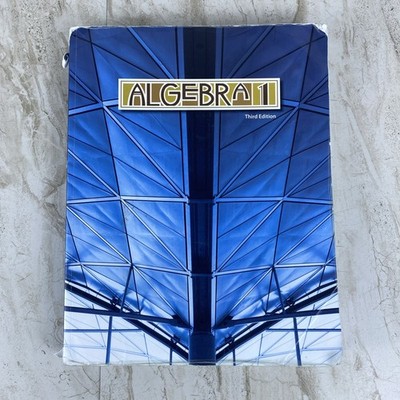 BJU Algebra 1 Textbook Third Edition Student Text ACCEPTABLE or better SEE DESCR
