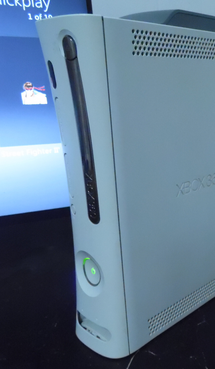 Rare old start up xbox 360 console fat white with 1 game HD | eBay