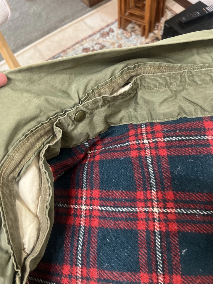 Woods Arctic 2 Star Down Filled Abercrombie  Fitch Wool Hunting Bag 76x74 Nice! - Image 4 of 4