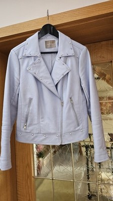 kunstlederjacke damen Hellblau Gr 40