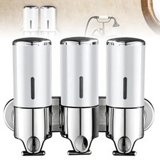 Duschgelspender Wandhalterung 3× 500ml ohne Bohren Seifenspender für Bad & Küche