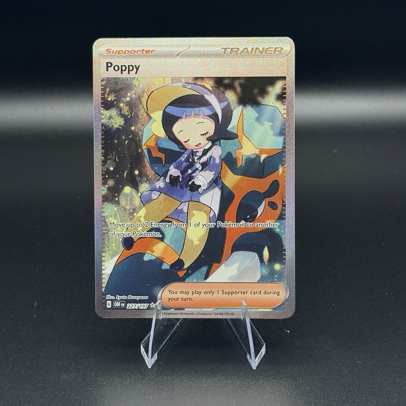 Poppy 227/197 SIR Pokemon Obsidian Flames NM