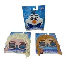  Set of 3 Disney Frozen Sun Staches Olaf Elsa Anna Shades Kids Sunglasses