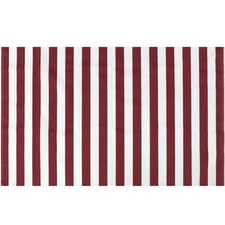 STRIPE CANVAS AWNING FABRIC WATERPROOF OUTDOOR FABRIC 60 BURGUNDY/WHITE (1 yard)