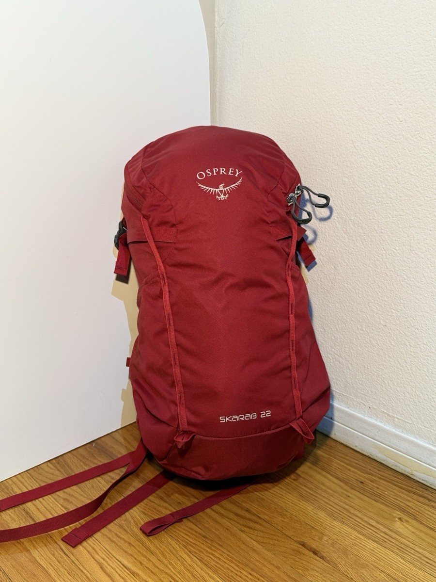 Osprey Skarab 22L Hiking Backpack in Mystic Red (Used in