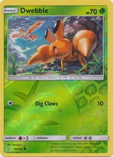 Lightly Played Dwebble - 10/236 - Common - Reverse Holo Pokemon Unified Minds on eBay