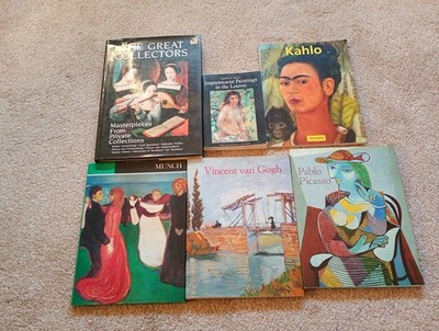 Vintage Art & Artists 6 Book Bundle - Munch - Khalo - Picasso - Van Gogh - etc