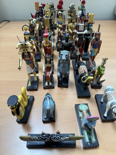 Egyptian Hachette Icon figurines x36 collection.Hand Painted.Not boxed.GC.BCπΊπ¦ - Foto 1 di 5