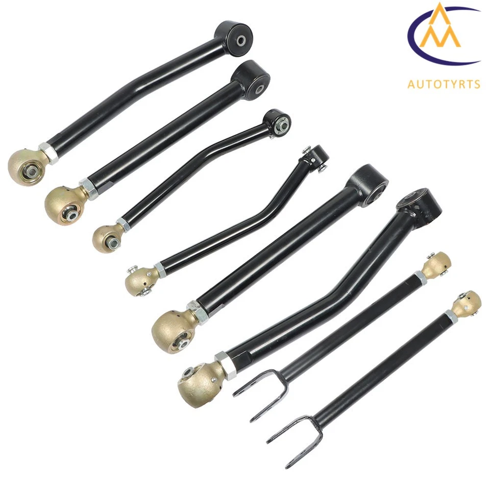 Adjustable 0-6" Lift Control Arms Full Set For 2007/2008-2018 Jeep Wrangler JK Foto 2 de 4