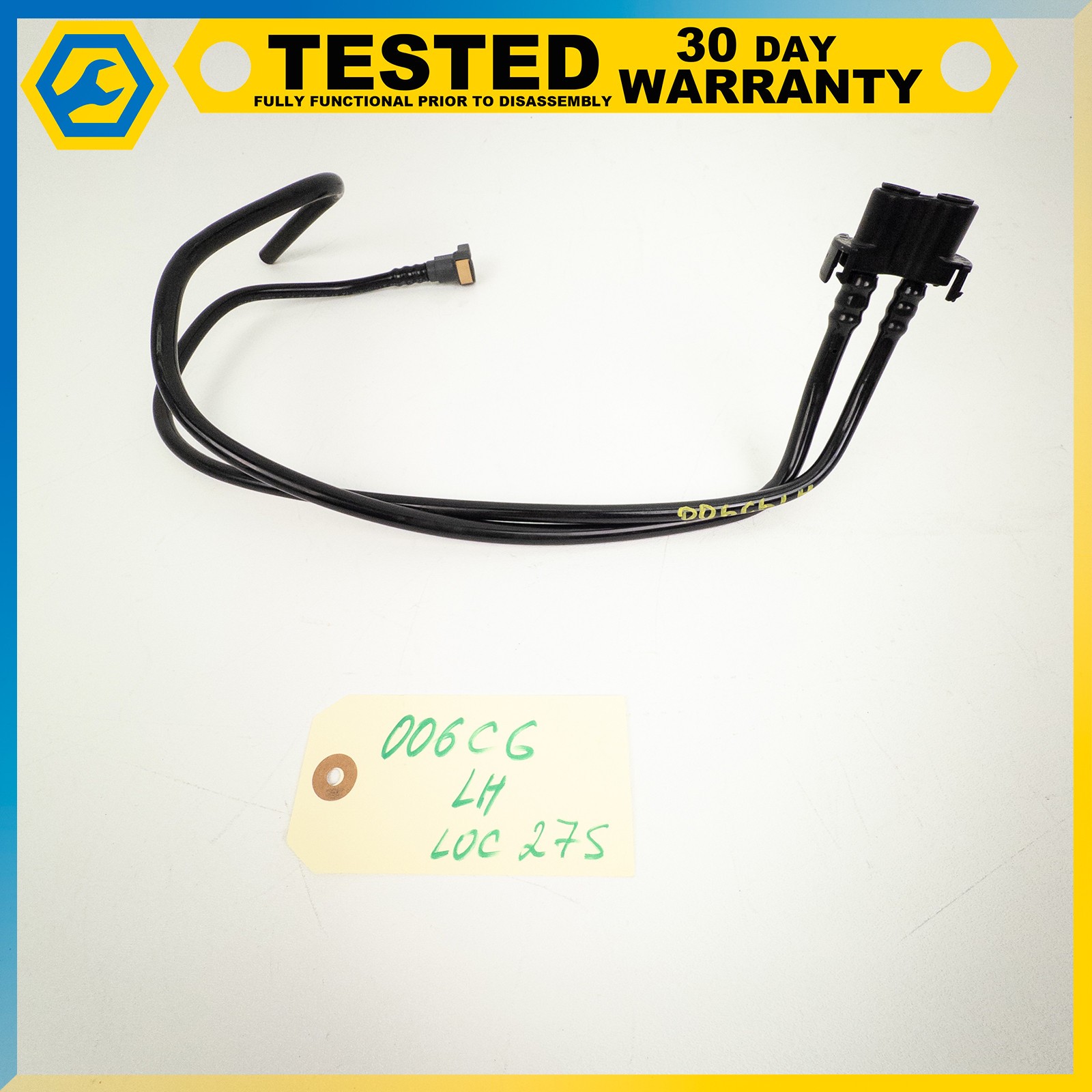05-13 CHEVROLET CORVETTE C6 XLR REAR LEFT FUEL RETURN AUXILIARY PIPE HOSE OEM