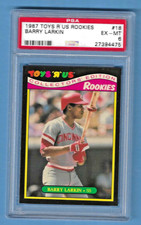 1987 Toys R US Rookies Barry Larkin Reds #18 Rookie PSA 6 #27394475 HOF 2012
