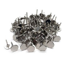 S Sydien 100Pcs Flat Head Upholstery Tacks Home Furniture Decor Tack U