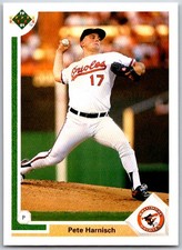 ⚾ 1991 Upper Deck #302d Pete Harnisch Baltimore Orioles