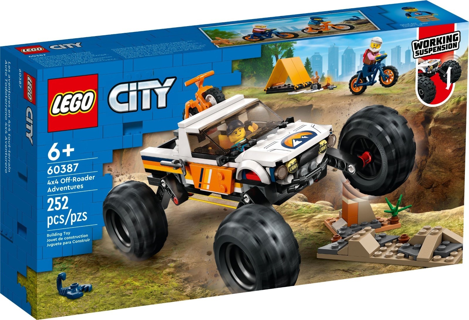 Joom Jo Market - Japan Select - Jungen Blau Lego City 4Wd Offroad-Abenteuer Spielset 60387 Fahrzeuge Auto Minifiguren Geschenk Für Und Mädchen Alter 6-9 - Bild 4