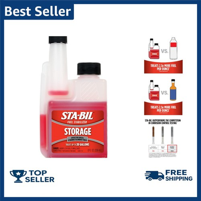 #ad Fuel Stabilizer 8oz Keeps Fuel Fresh 24 Prevents Corrosion Gas Treatment $15.99