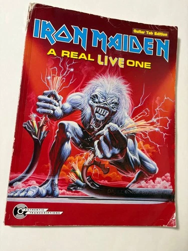 Iron Maiden A Real Live One Guitar Tab / Tablature Book - CPP 1993