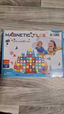 Magnetic Tiles,102PCS Magnetic Building Blocks 3D Clear Construction
