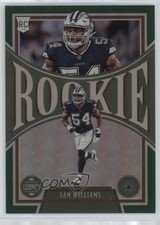 2022 Panini Chronicles Legacy Update Rookies Green Prizm 37/49 Sam Williams 1u6