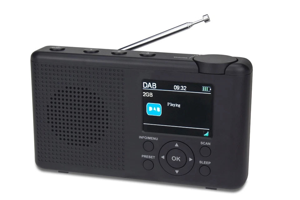 Reflexion TRA23DAB Tragbares Radio mit wiederaufladbaren Akku DAB+/ DAB/UKW