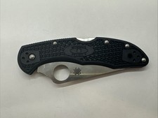 Spyderco Delica 4 Lockback Knife Black Textured VG-10 Combination Edge Seki City