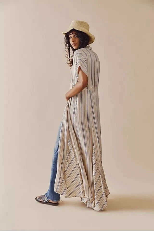 Free People Rowan Maxi Dress Size M MISSING TIE BELT - Image 2 of 4