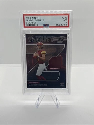 2024 Panini Zenith - Z Jersey Jayden Daniels (MEM, RC) Psa 7