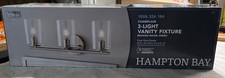 Hampton Bay Champlain 3 Light Brushed Nickel Vanity Fixture