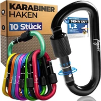 Karabinerhaken Klein 10 StÜCk, Karabiner SchlüSselanhäNger, Carabiner Mit Schrau